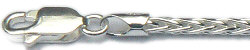 Zilveren armband vossenstaart 2.3 mm 19 cm