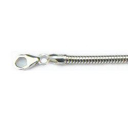 Zilveren slangencollier 3.2 mm 45 cm