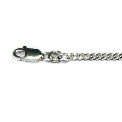 Zilveren gourmet-ketting 2.4 mm in verschillende lengtes