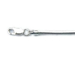 Achtzijdige spiegelende slangenketting en collier