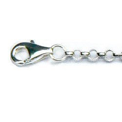 Zilveren jasseron ketting 3 mm breed