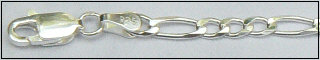 Zilveren figaro ketting 3.2 mm