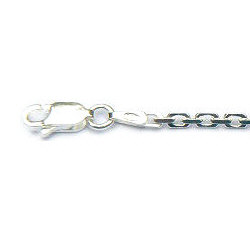 Zilveren ketting anker facet