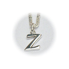 Zilveren hanger letter Z