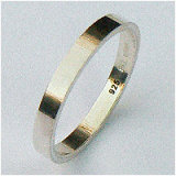 Zilveren basis ring 3 mm breed