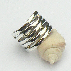 Handgemaakte zilveren ring Ischia van flamencosieraden.nl