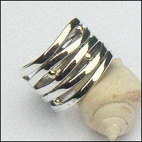 Handgemaakte zilveren ring Ischia van flamencosieraden.nl