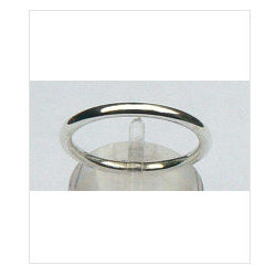 Zilveren aanschuifring Amigas glad