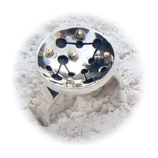 Handgemaakte zilveren design ring Bolero van flamencosieraden.nl