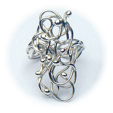 Handgemaakte zilveren ring Selva van edelsmid Flamenco