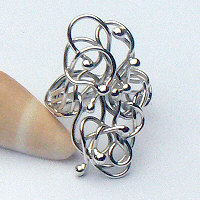 Handgemaakte zilveren ring Selva van edelsmid Flamenco