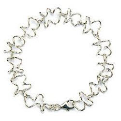 Handgemaakte zilveren armband El meandro by Flamenco