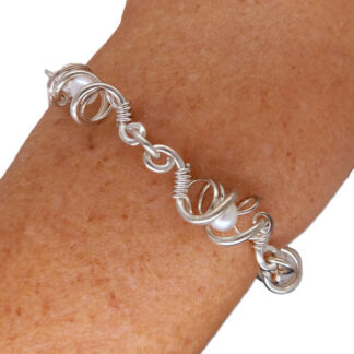 Handgemaakte zilveren armband La belleza by Flamenco