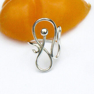Handgemaakte zilveren draadring by Flamenco