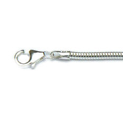 Zilveren slangencollier