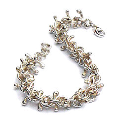 Handgemaakte zilveren armband uit eigen atelier La mas bella