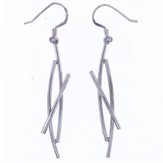 Handgemaakte zilveren oorhangers Siempre bien van flamencosieraden.nl