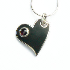 Handgemaakt zilveren hart Fuerza del corazon van flamencosieraden.nl