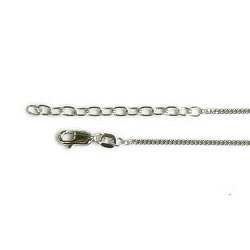 Zilveren gourmet-ketting 41 - 45 cm