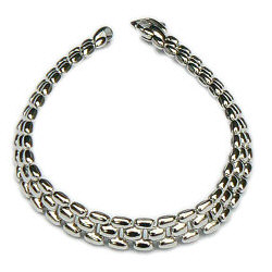 Zilveren armband schakels 19 cm 6.9 mm breed