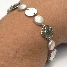 Handgemaakte zilveren armband Perla de belleza by Flamenco