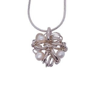 Handgemaakte zilveren hanger by Flamenco