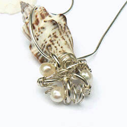 Handgemaakte zilveren hanger Belleza blanca nieuw by Flamenco