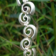 Zilveren collier Freedom