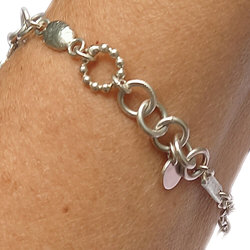 Handgemaakte zilveren armband van atelier Flamenco