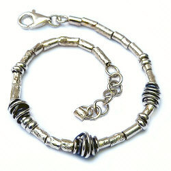Handgemaakte zilveren armband Utopia by Flamenco