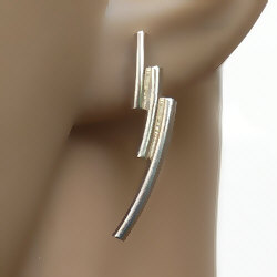 Zilveren oorstekers Besos van Flamenco