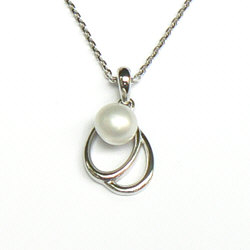 Zilveren fantasie hanger parel