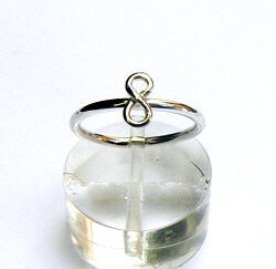 Zilveren ring aanschuiven 1.5 mm infinity