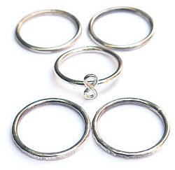 Zilveren ringen set 5 stuks infinity