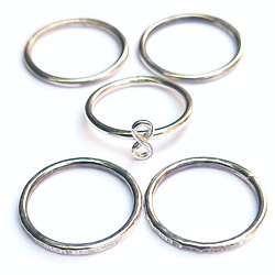Zilveren ringen set 5 stuks infinity