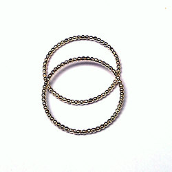Zilveren ring pareldraad 1.5 mm