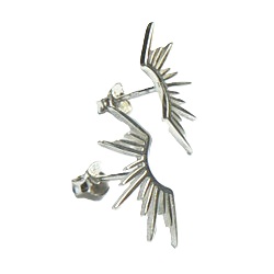 Zilveren oorstekers zonnestralen