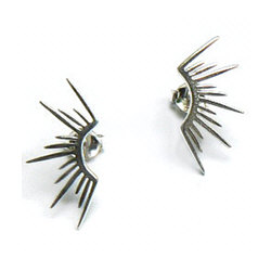 Zilveren oorstekers zonnestralen