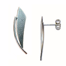 Handgemaakte zilveren oorstekers Duende by Flamenco