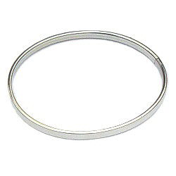 Zilveren armband bangle dopsluiting