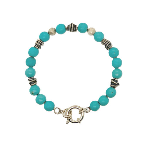 Zilveren armband turkoois by Flamenco