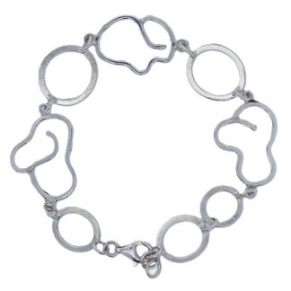 Handgemaakte zilveren armband Sol y nubes uit eigen atelier