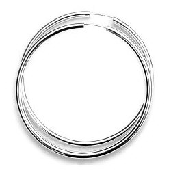 Zilveren creolen dopsluiting 60 mm