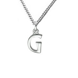 Zilveren hanger G collectie