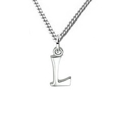 Zilveren hanger L collectie