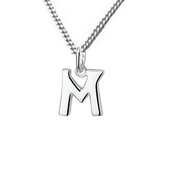 Zilveren hanger M collectie