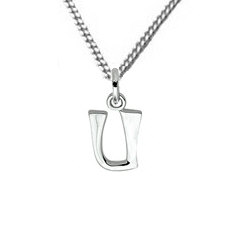 Zilveren hanger U collectie