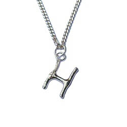 Zilveren hanger Pura H