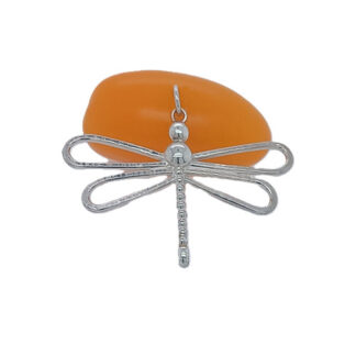 Handgemaakte zilveren hanger libel by Flamenco