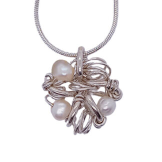 Handgemaakte zilveren hanger by Flamenco